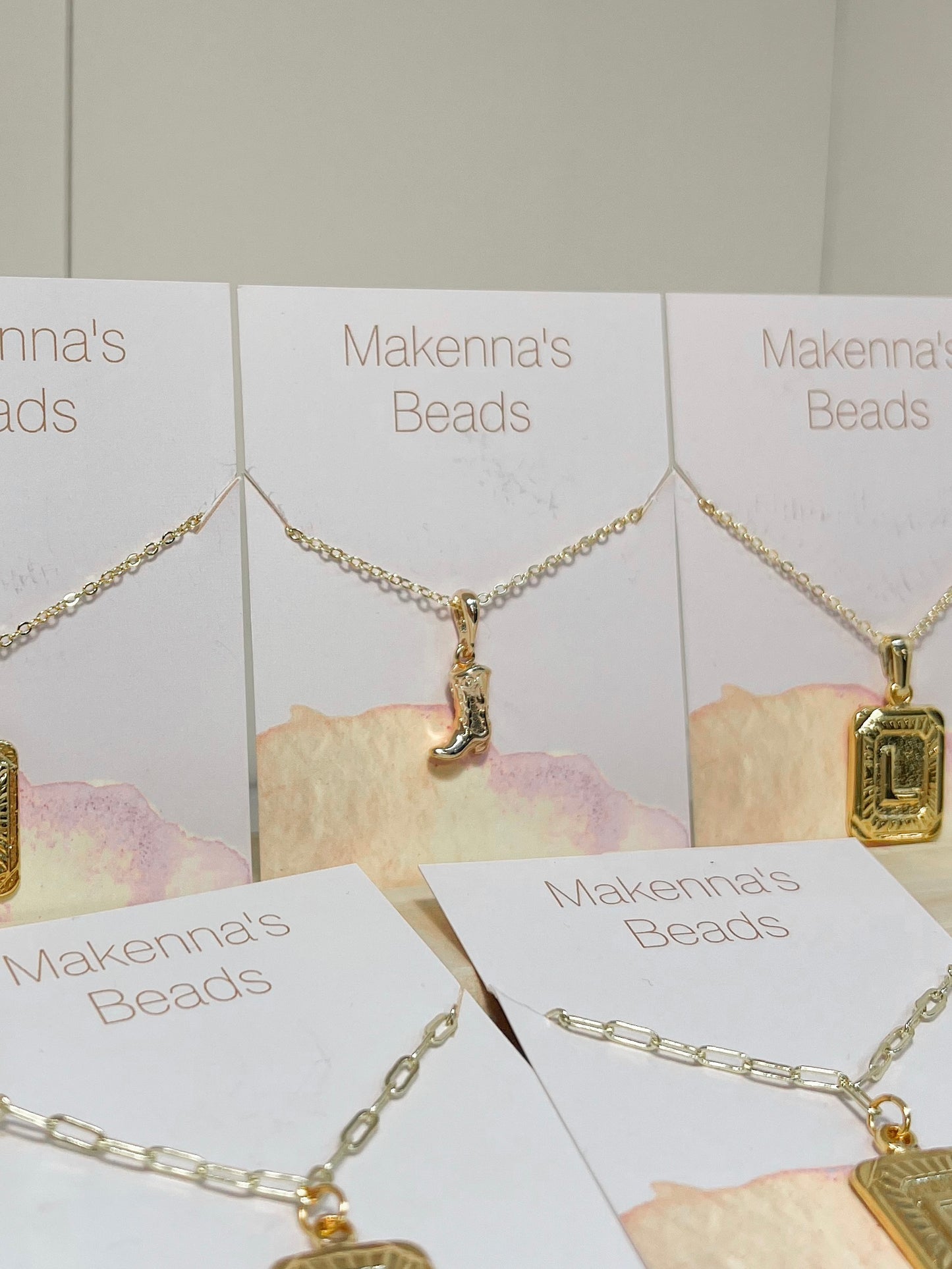 Gold Cowboy Boot Necklace