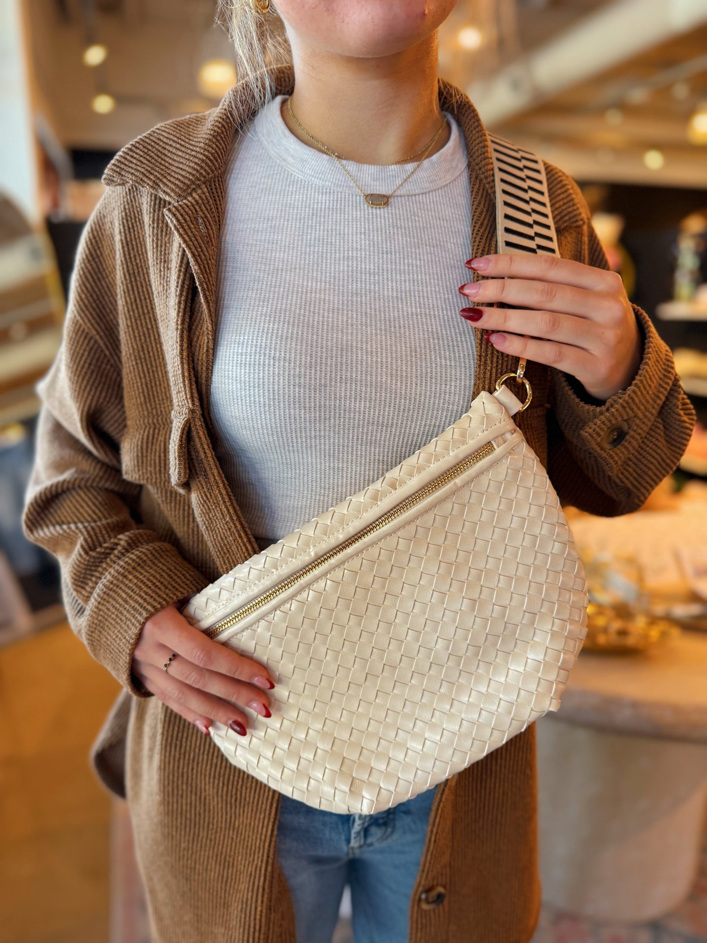 Checkered Crossbody Bag