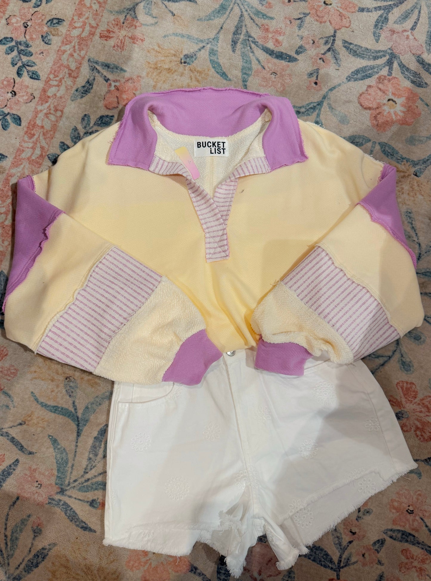 Patchwork Pullover Sweater