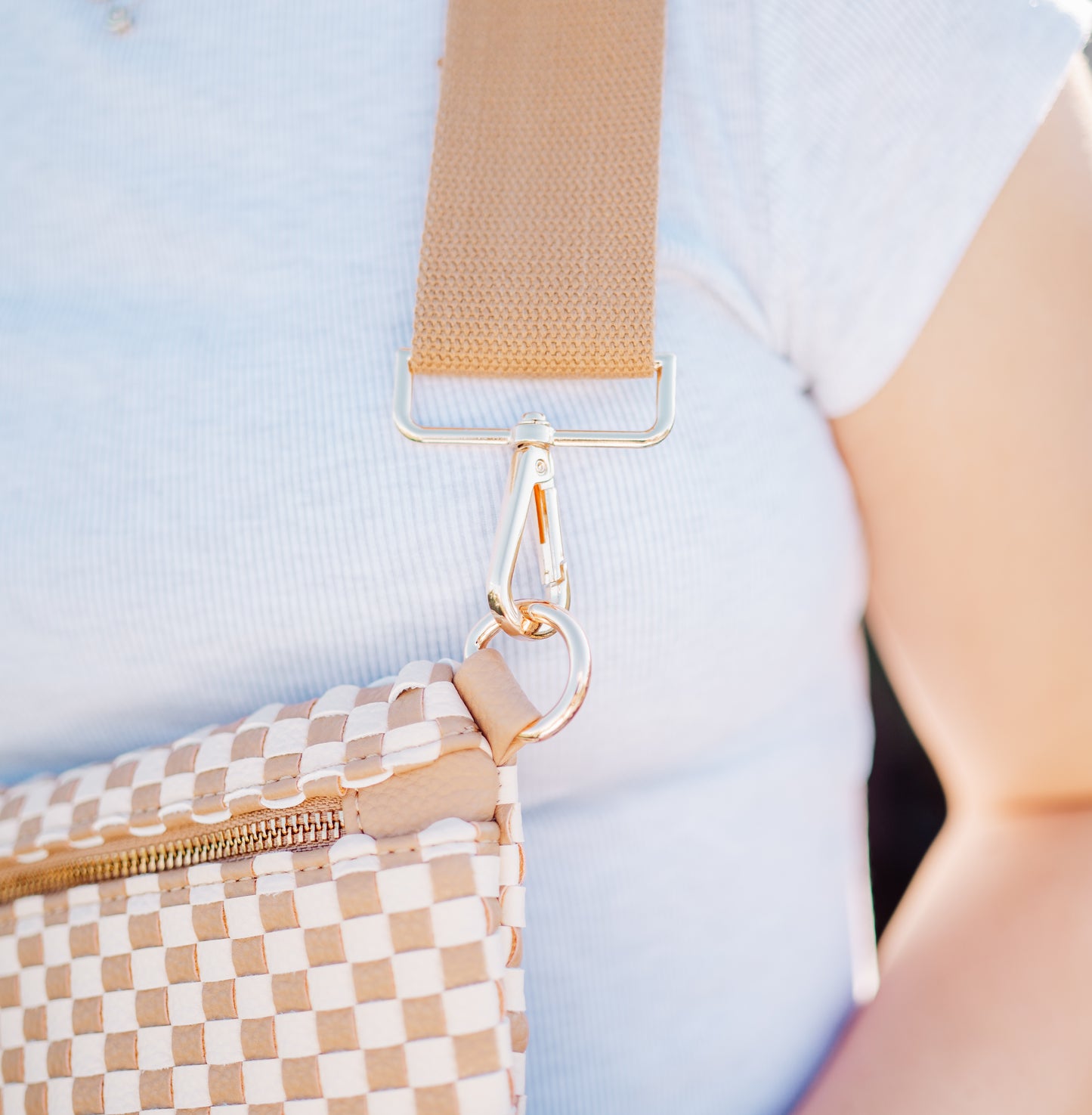 Checkered Crossbody Bag
