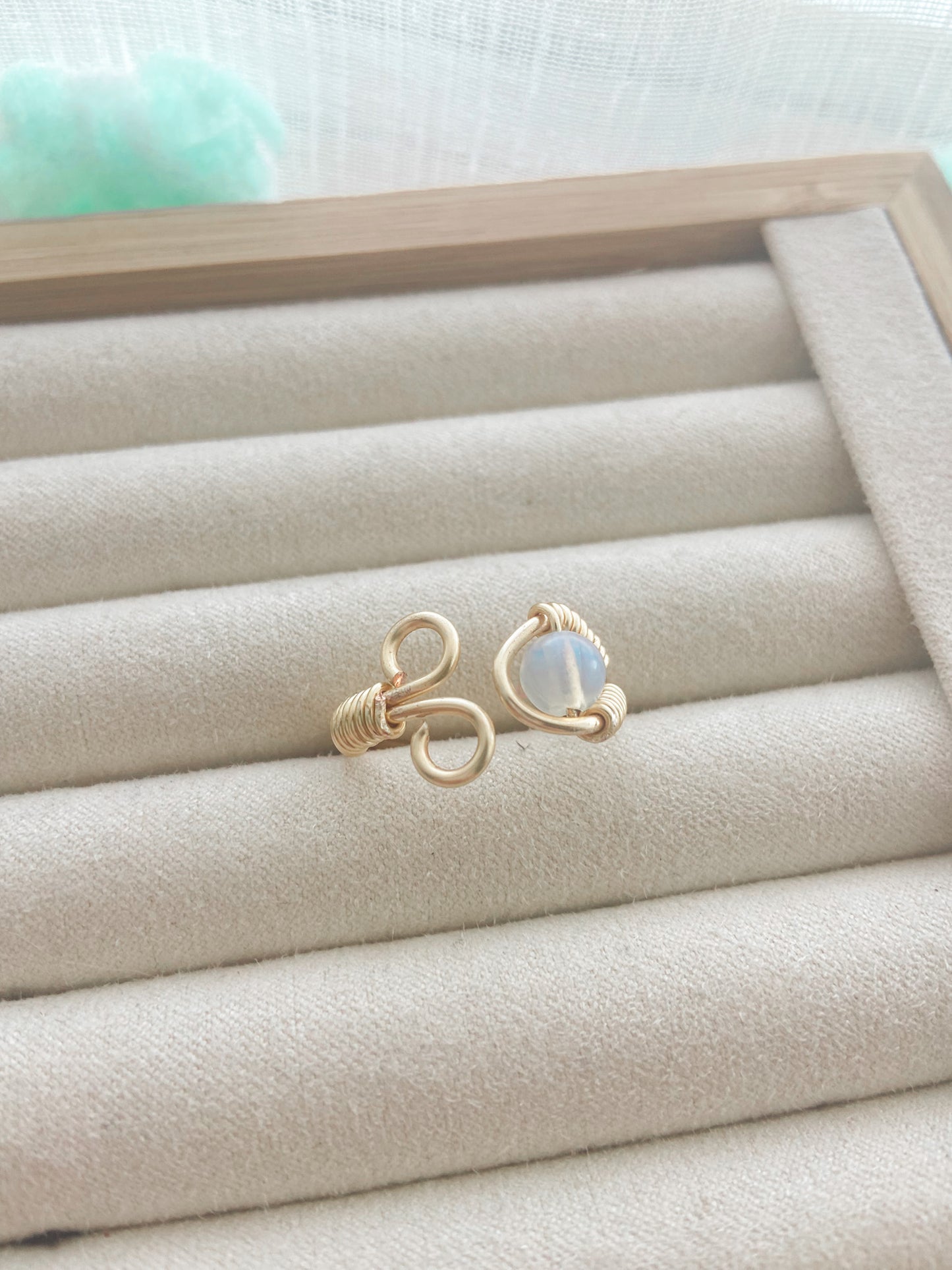 Crystal Spiral Ring