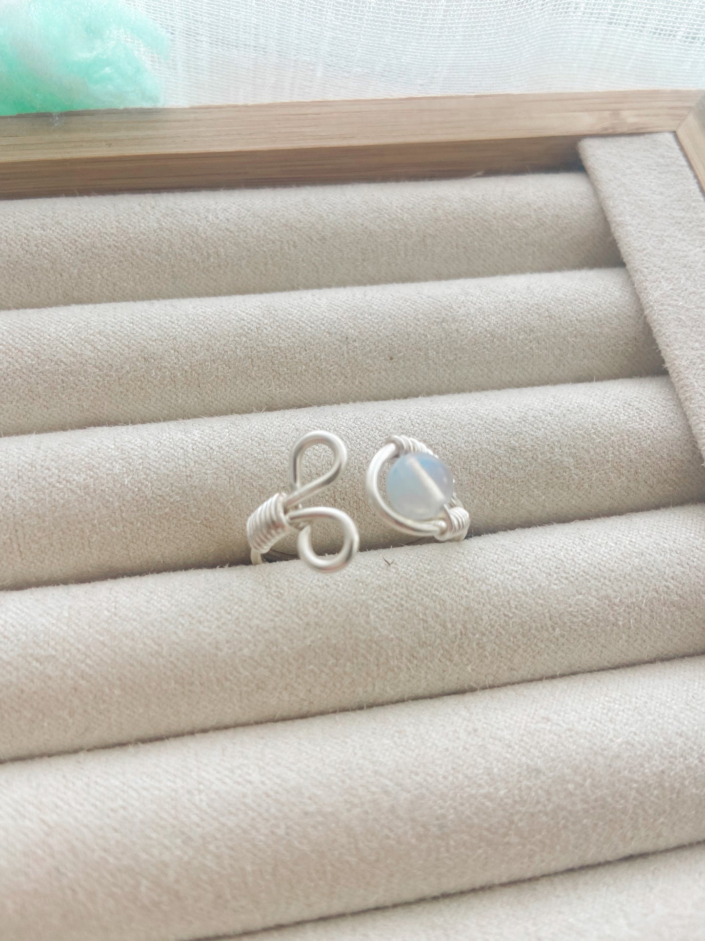 Crystal Spiral Ring
