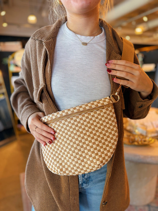 Checkered Crossbody Bag