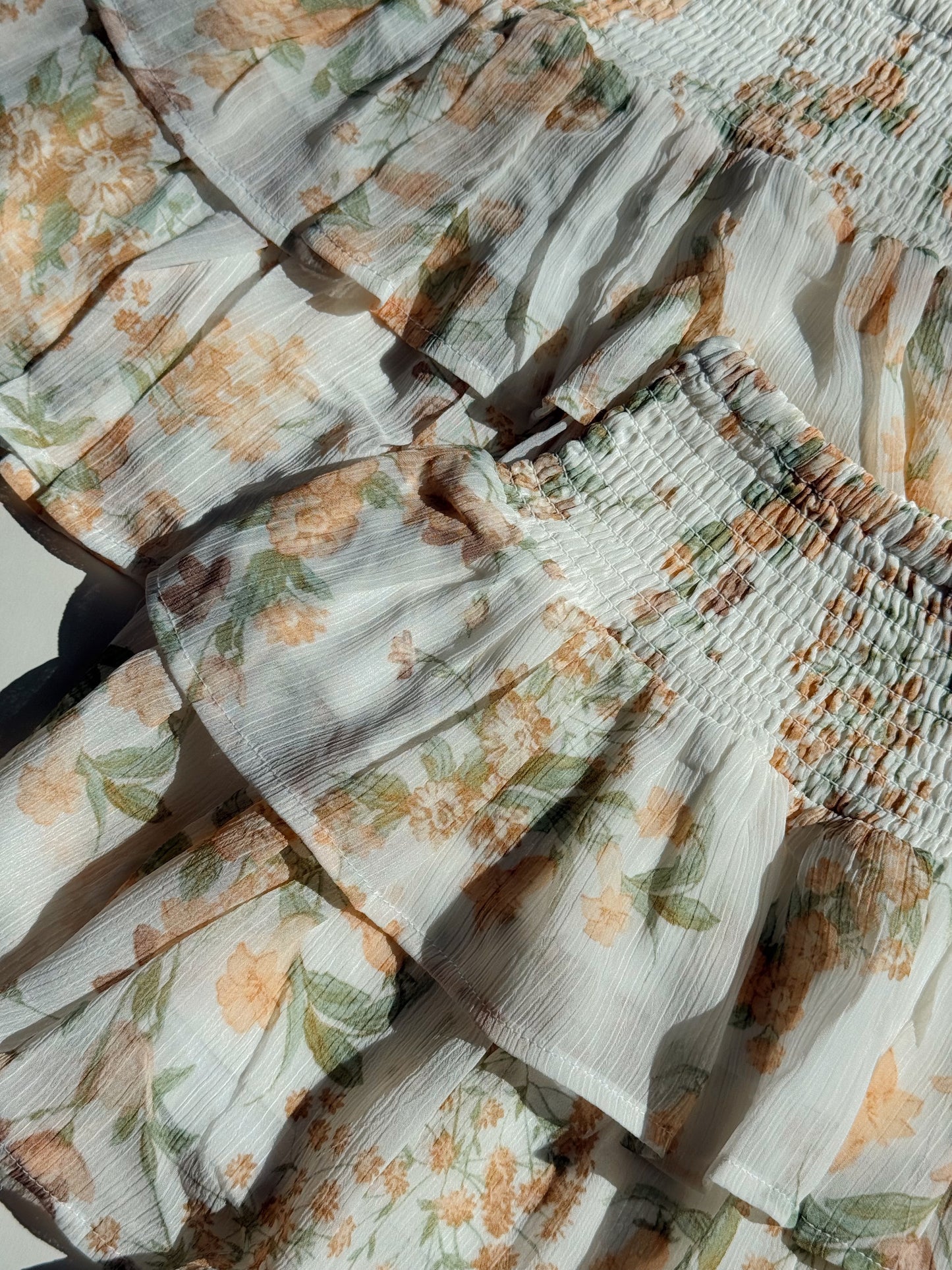 Floral Ruffle Skirt
