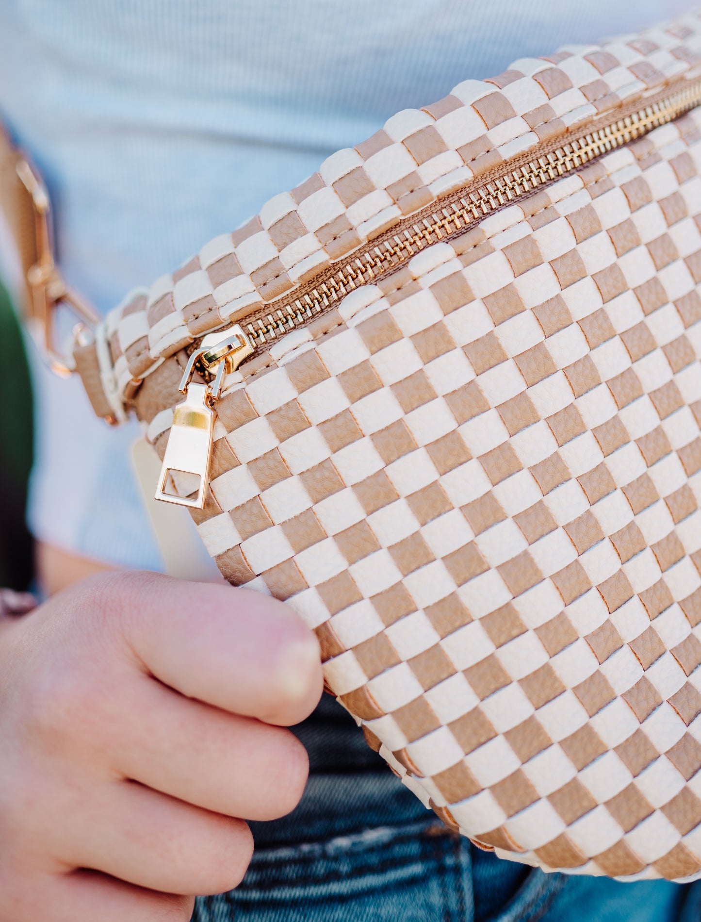 Checkered Crossbody Bag