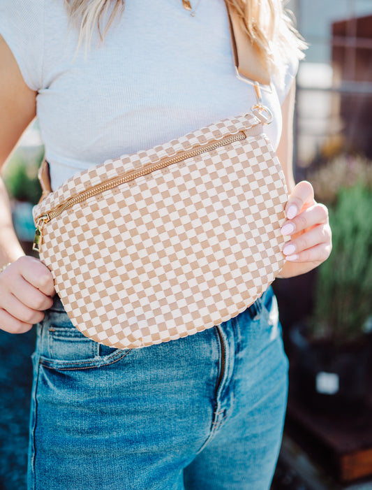 Checkered Crossbody Bag